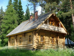 Бревенчатый дом на опушке леса, рядом с озером, в 95-ти км от МКАД по Симферопольскому шоссе