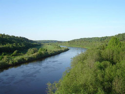 Участок рядом с рекой и лесом в селении Мстинский Мост